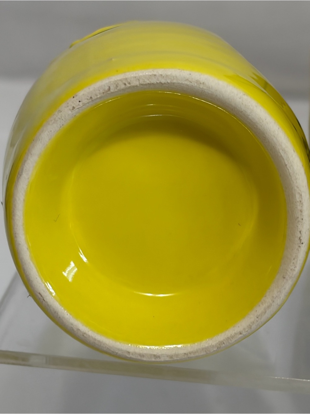 Yellow Ceramic Sake Set Decanter/Carafe with 4 Cups, Made in China - Picture 2 of 7